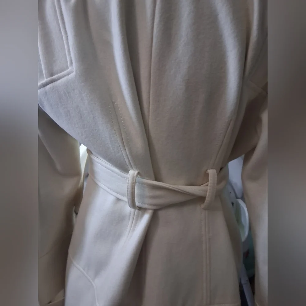 Guess Cream Belted Coat